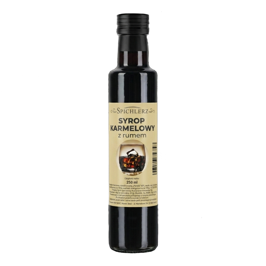 Syrop karmelowy z rumem 250 ml